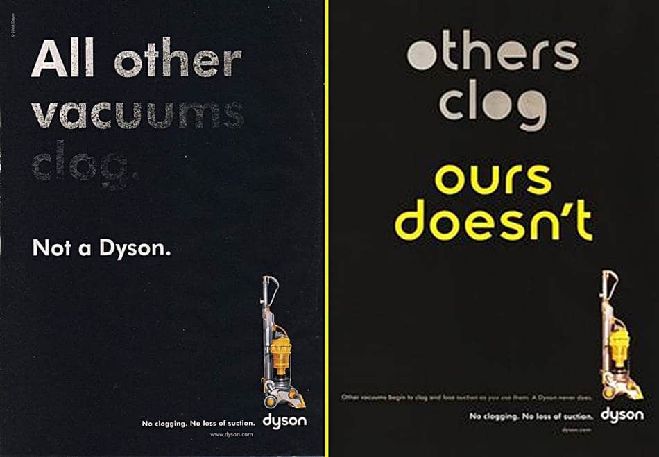 다이슨 광고 All other Vacuum cleaner Clog-horz
