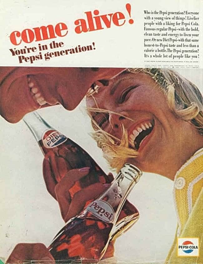 펩시 제너레이션 Pepsi Generation Come alive 1964