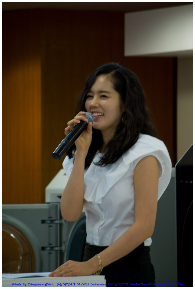 삼성 지펠 신제품 발표회장에서 한가인, 이다혜, 윤은혜 45 삼성 신제품 발표회에 참석한 한가인씨