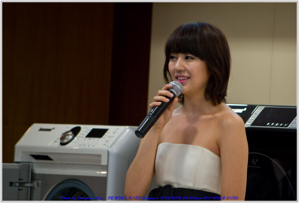 삼성 지펠 신제품 발표회장에서 한가인, 이다혜, 윤은혜 57 삼성 신제품 발표회에 참석한 윤은혜씨