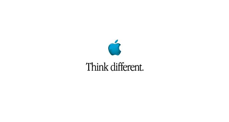  애플 로고 그리고  Think different  