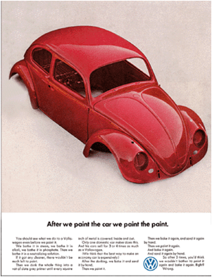 폭스바겐 뉴비틀(New Beetle 광고 페인트