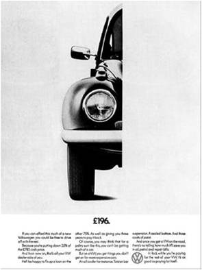 폭스바겐 뉴비틀(New Beetle) 광고, 196파운드