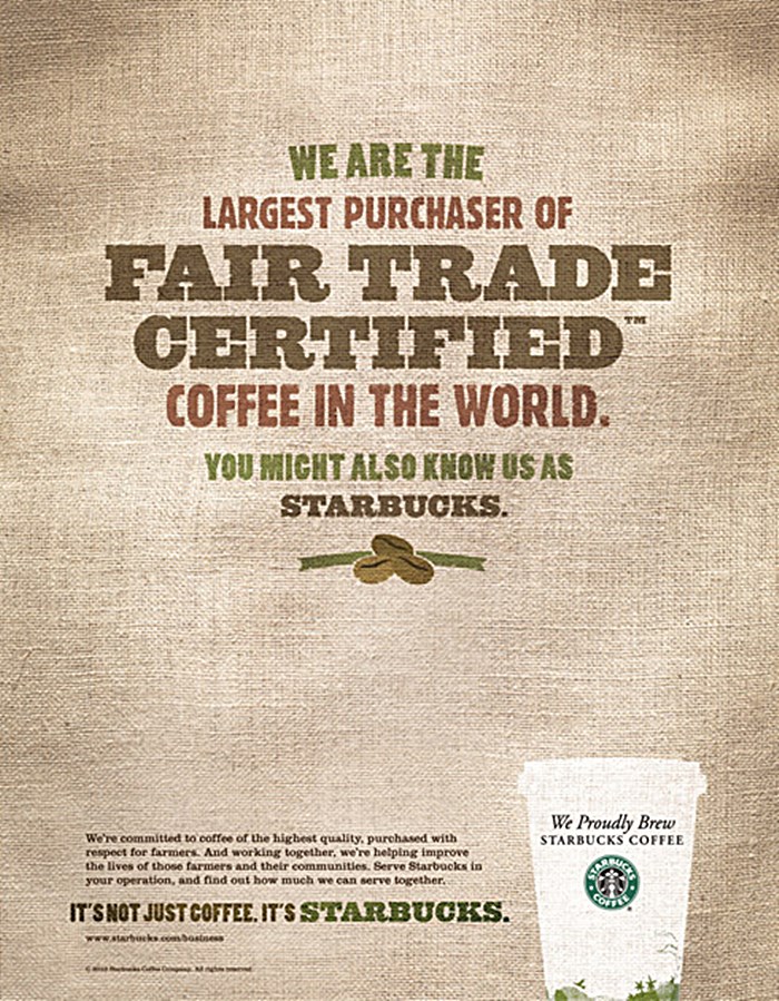 스타벅스 광고 We are the largest purchase of Fair Trade Certified.jpg