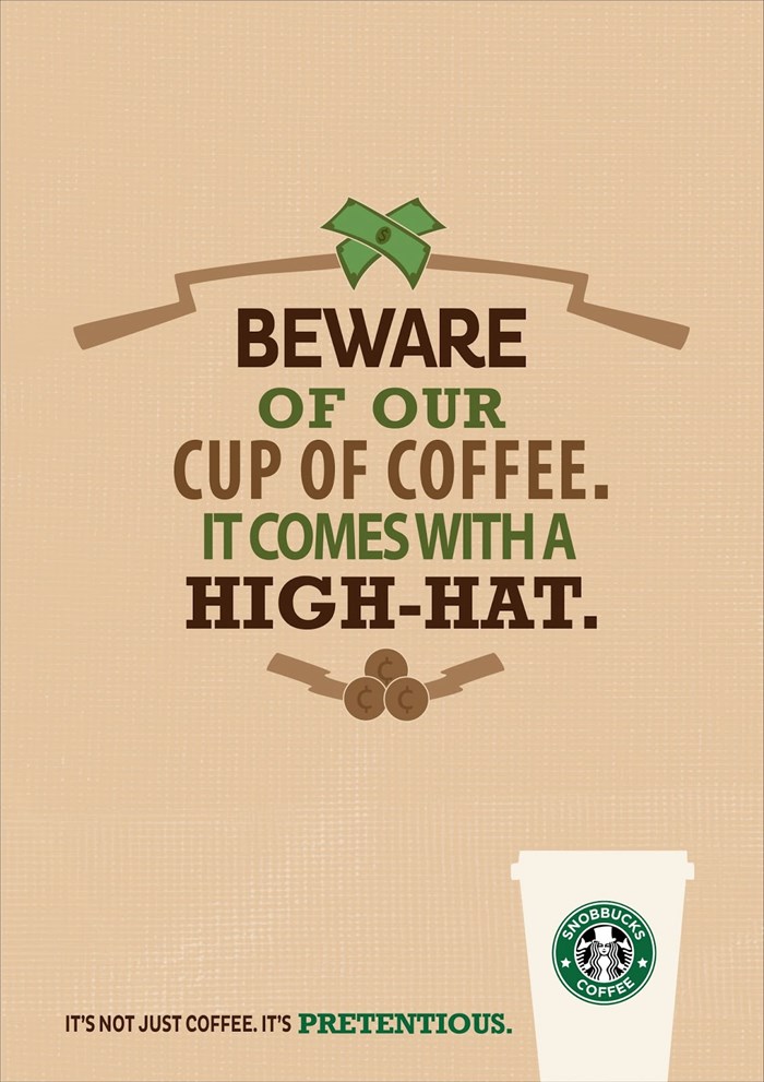 스타벅스 광고 2013 Beware of our cup of coffee resize.jpg
