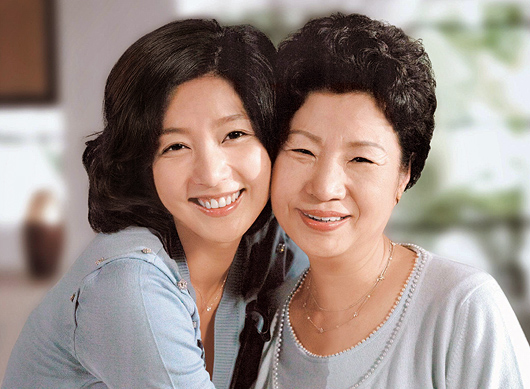  장진영과 어머니 