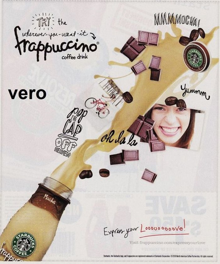 스타벅스 광고 Vero 2010 Frappuccino.jpg
