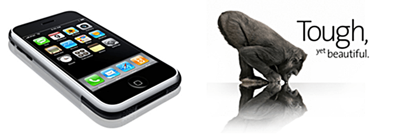 코닝의 고릴라글라스와 아이폰의 만남 Gorila Glass &amp; iPhone.PNG