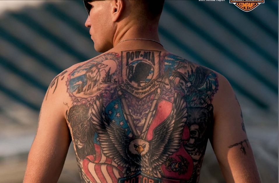 할리데이비슨(Harley-Davidson) 문신