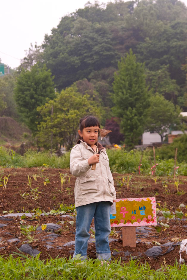 주말농장에 팻말을 세우다.... 7