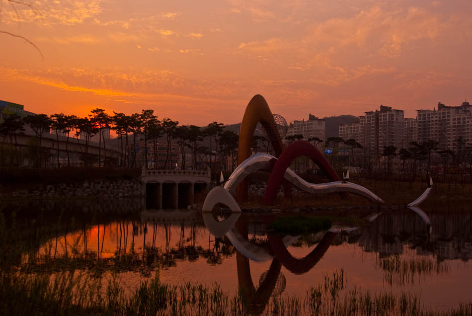 석양의 호수공원에서 25