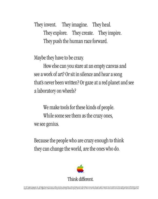 애플 광고 Apple Think different campaign – 꿈꾸는섬