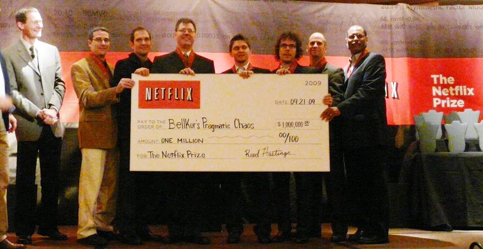넷플릭스 백만달러 챌린지에서 우승한 BellKor's Programatic Chaos