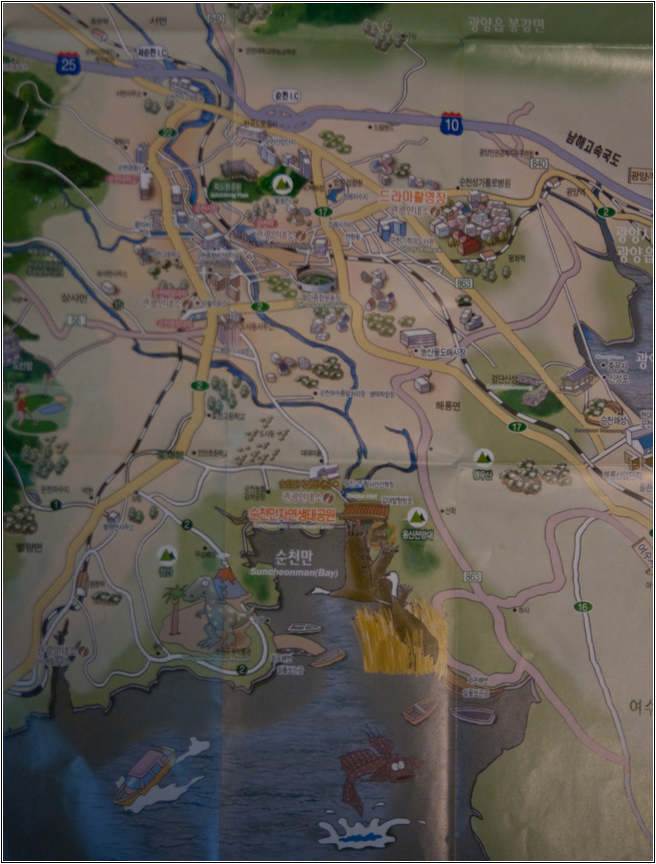 순천만 외온해변 가는 지도