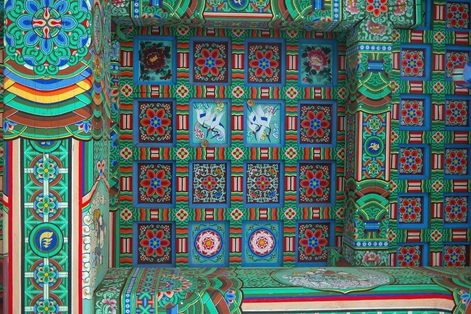 평창 월정사 금강루 천장의 단청-4846