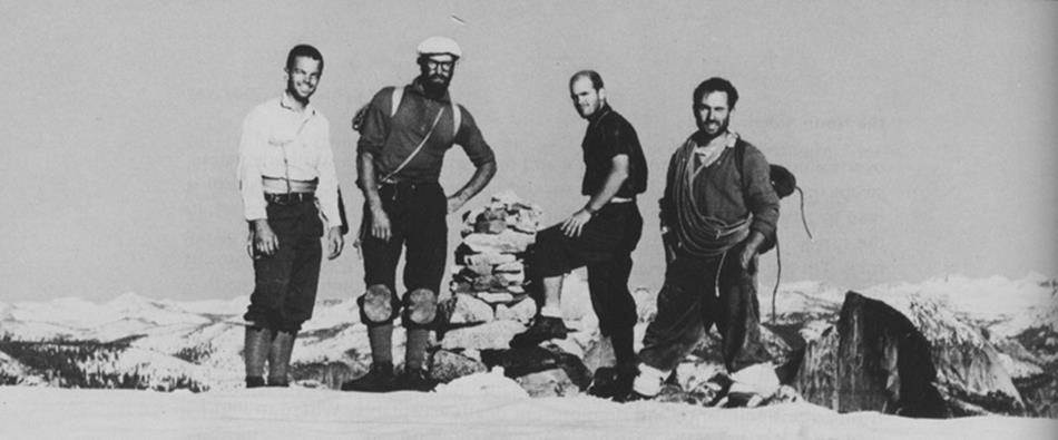 First ascent team, El Capitan, Yosemite. 1964, Tom Frost, Royal Robbins, Chuck Pratt, and Yvon Chouinard02