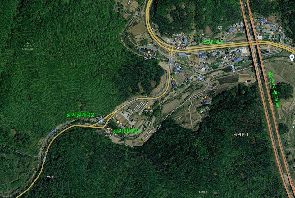 광지원계곡 위치_네이버지도2 편집 resize
