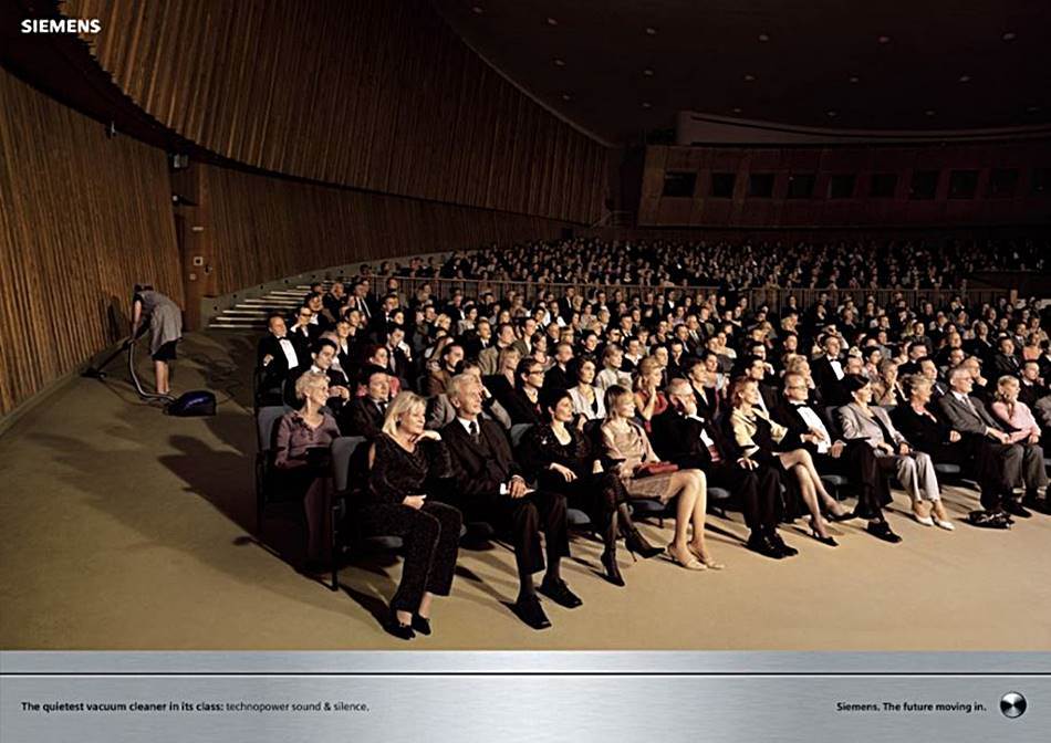 지멘스 진공청소기 인쇄광고 -  강연장