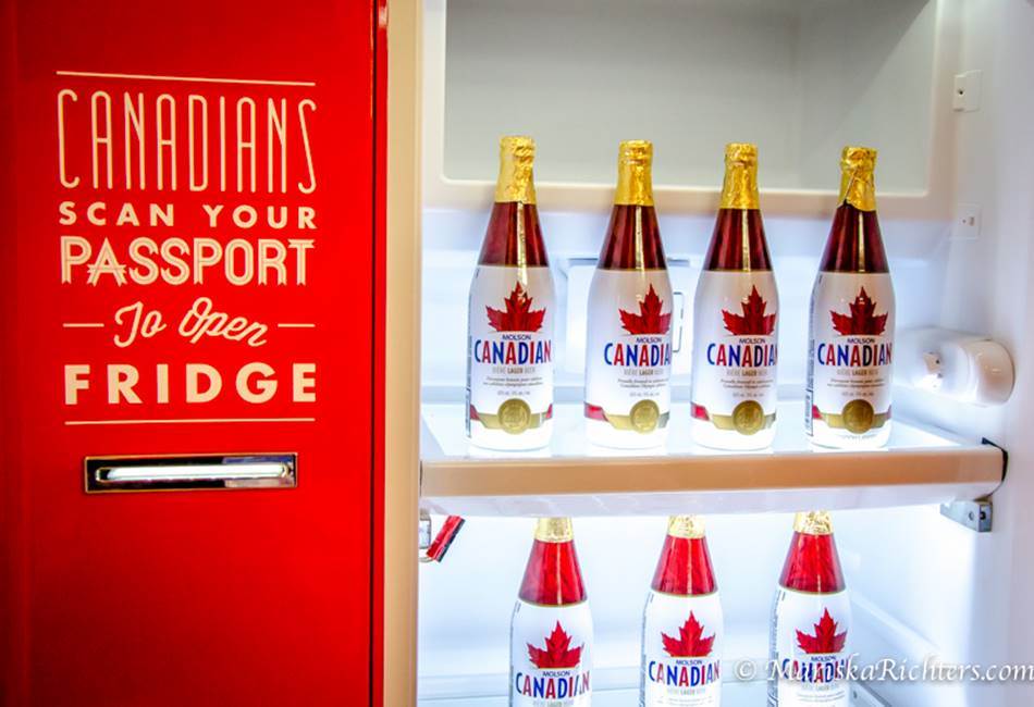 몰슨 카나디언 비어 프리지_Molson canadian_the beer Passport fridge