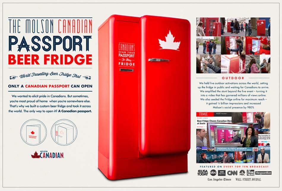 몰슨 카나디언 비어 프리지_Molson canadian_the beer fridge_Passport beer Fridge