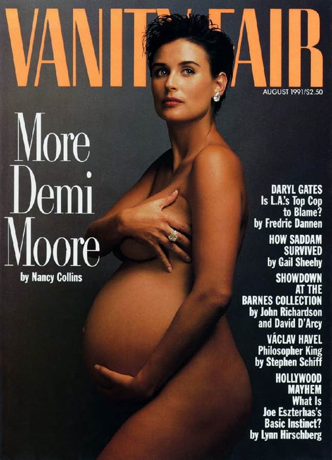 애니 레보비치가 담은 에미무어 만삭 사진 Annie Leibovitz  Demi Moore ia-vanity-fair