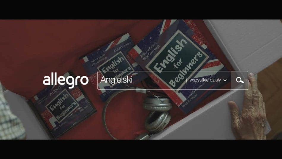 폴란드 온라인 유통업체 Allegro의 크리스마스 광고 English for beginner