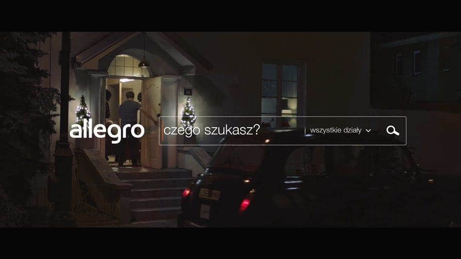 폴란드 온라인 유통업체 Allegro의 크리스마스 광고 English for beginner