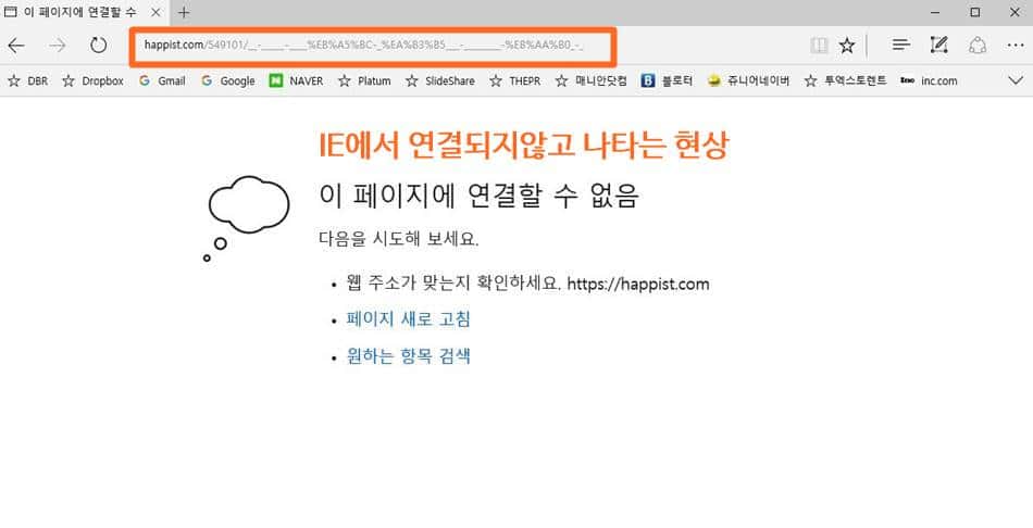 IE 익스플러르에서 발생하는 문제
