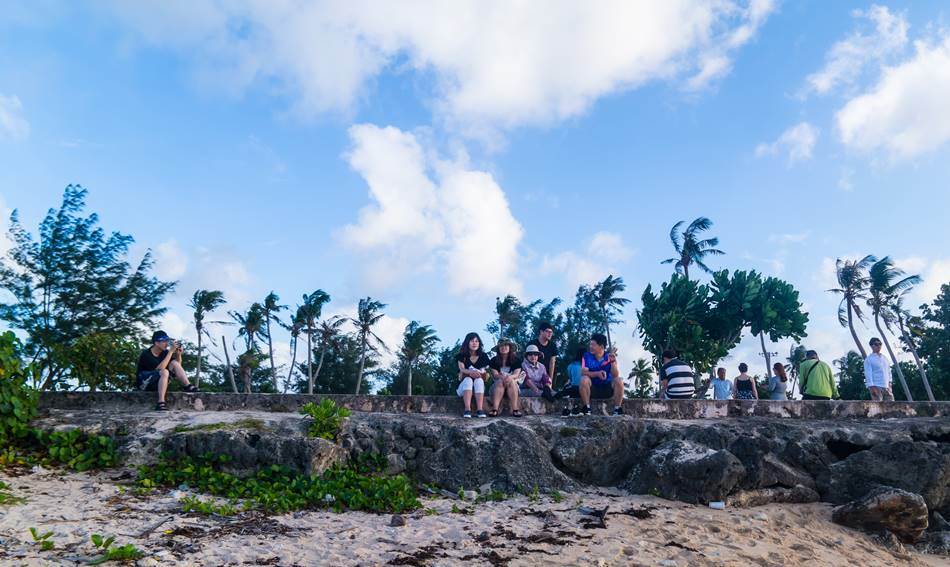 파세오공원 옆 바닷가