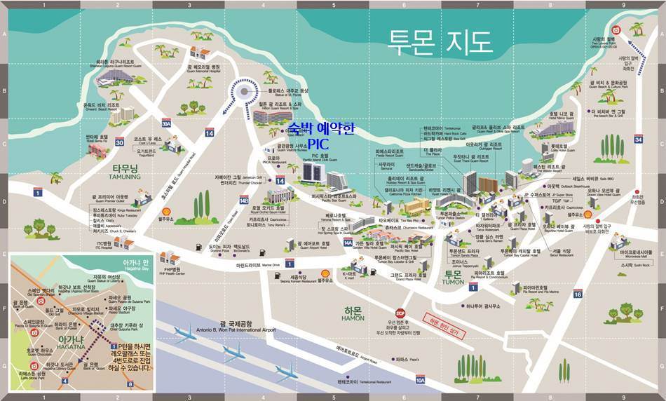 괌지도_투몬지도