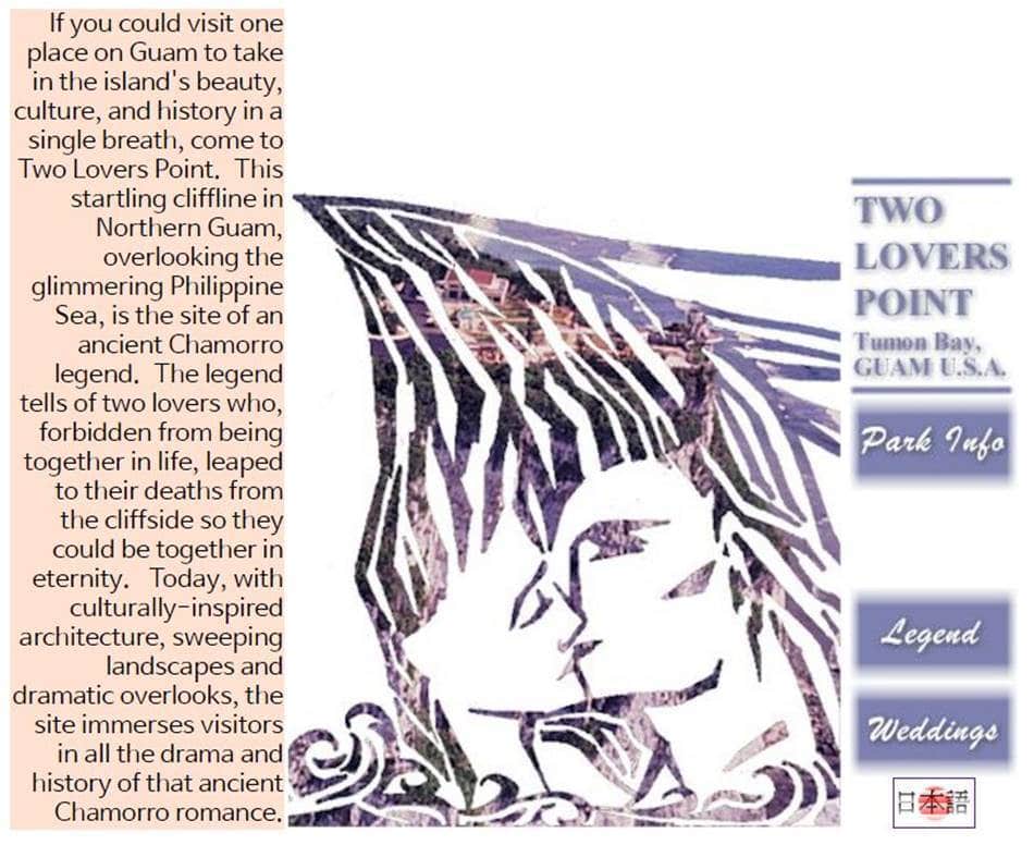 사랑의 절벽(Two Lovers Point) 홈페이지 메인