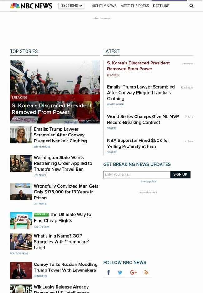 2017년 3월 10일 박근혜 탁핵이 인용되던 날_NBC News_Screenshot_20170310-123636