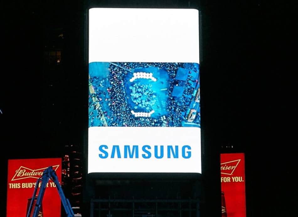 삼성 갤럭시 S8 언팩 행사 시 뉴욕 타임스퀘어 옥외광고 Galaxy S8 Time Square_OOH_Main Unpack20170330
