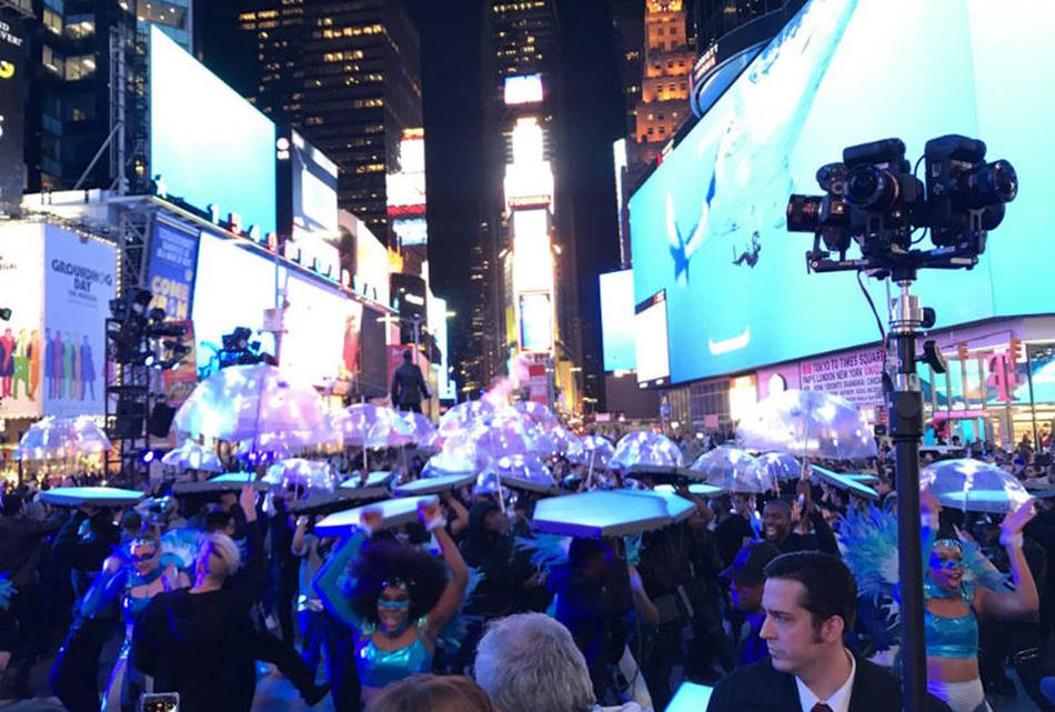 삼성 갤럭시 S8 언팩 행사 시 뉴욕 타임스퀘어 옥외광고 Galaxy S8 Time Square_OOH_Main Unpack20170330