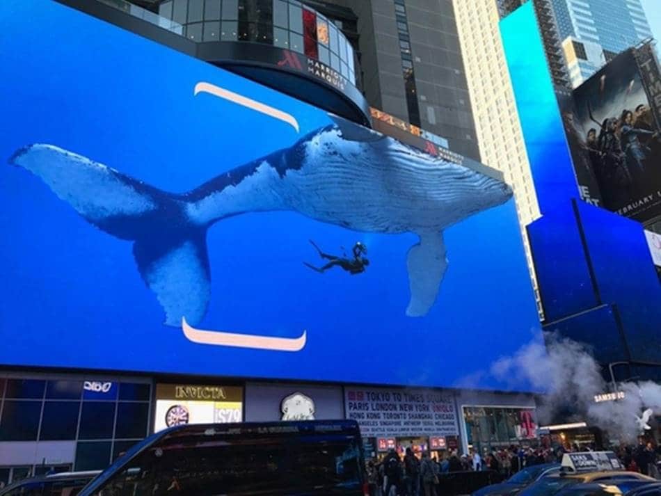 삼성 갤럭시 S8 언팩 행사 시 뉴욕 타임스퀘어 옥외광고 Galaxy S8 Time Square_OOH_Main Unpack20170330