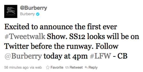 버버리 디지탈 마케팅 사례_tweetwalk