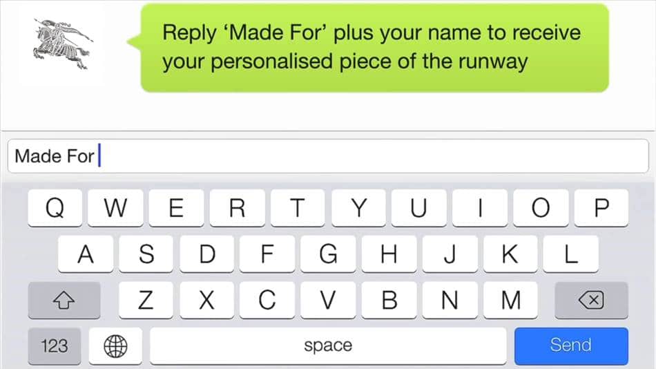 버버리와 위챗 공동마케팅 2014년 Burberry on WeChat_ A_W14 Show and London to Shanghai Event