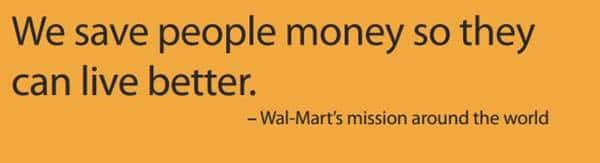 월마트 미션 Wal-Mart's Mission Statement