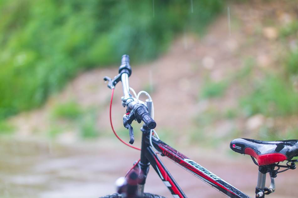 은결이와 봄비 맞으며 자전거를 달려보다 - 동백 호수공원에서 기흥역까지 신갈천을 따라 달리다. 12 비 맞으며 은결이와 자전거를 타다-내리는 비를 맞고 있는 자전거 우천중의 라이딩(20170513)-0353