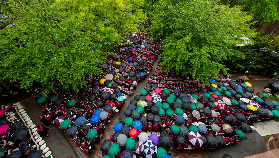 하버드 졸업식 장면 하버드대 인용
