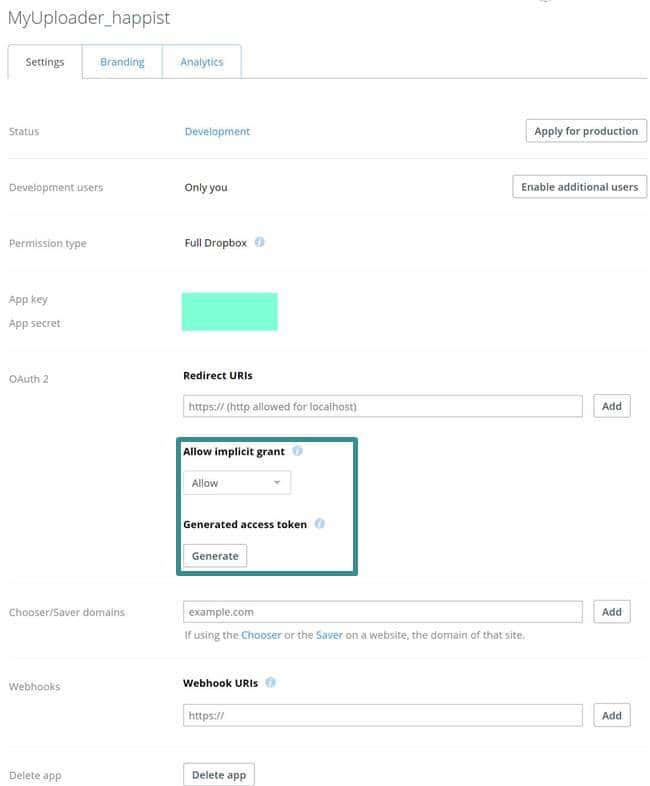 드롭박스 업로더 연결 세팅 Dropbox-Uploader Setting