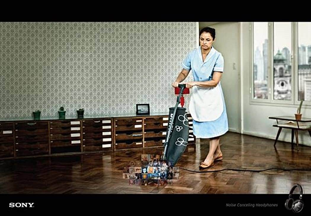 소니 헤드폰 광고 2013 Vacuum noise-cancelling-headphones-vacuum-600-56553