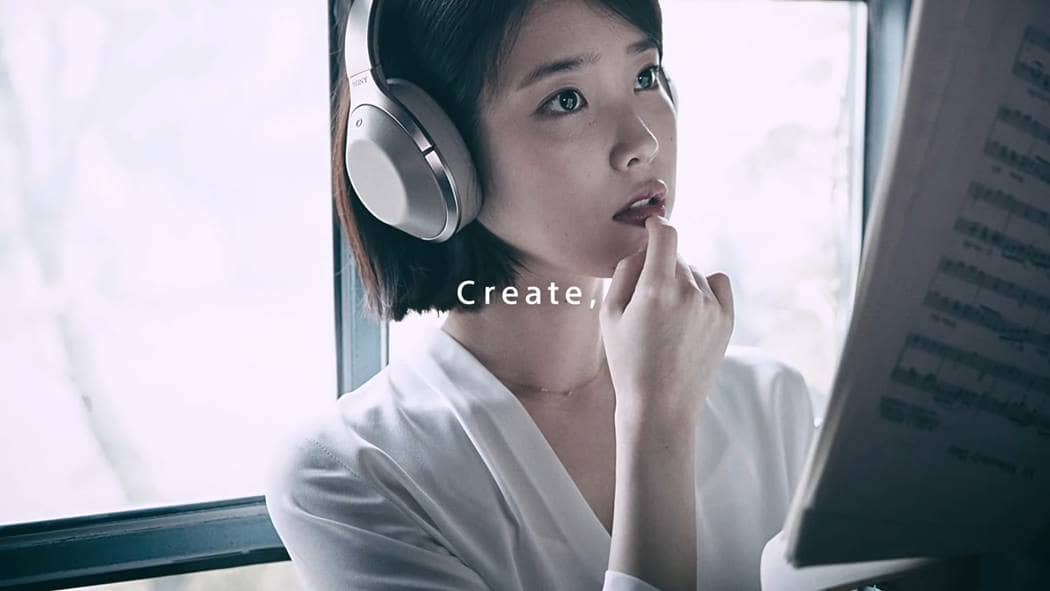 소니뮤직 MDR-1000X 아이유 광고 음악을 사랑하는 사람들을 위하여, for and by Music Lovers 광고 스틸컷04