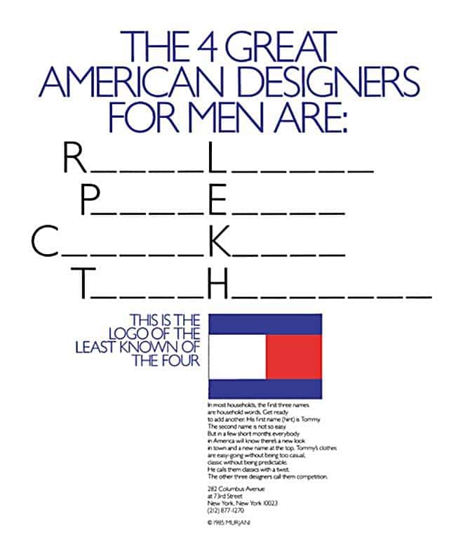 패션브랜드 타미 힐피거(TOMMY HILFIGER)가 진부화된 브랜드를 구하는 세가지 방법 꿈꾸는섬