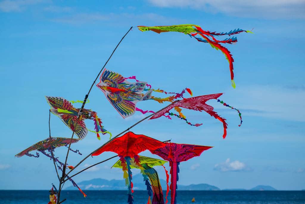 다닝 미키 비치(My Khe Beach) 풍경 - 베트남 전통 연-3588