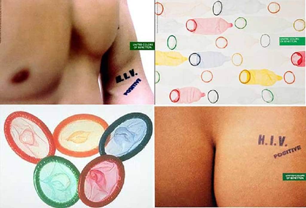 베네통 광고 에이즈 HIV 1993년 광고