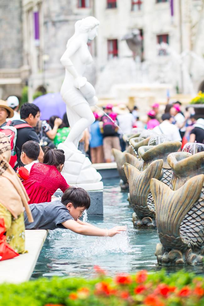 베트남 다낭 여행 - 바나 힐(Bana Hill) 광장 분수대 풍경