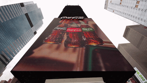 코카콜라 뉴욕 타임스퀘어 3D 광고 02