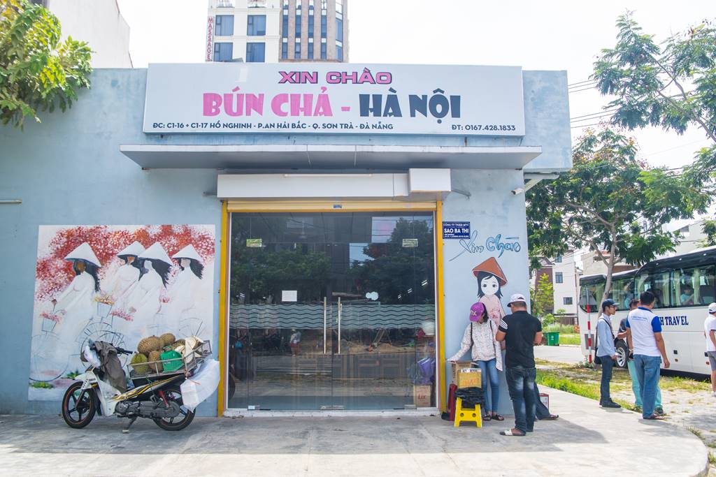 다낭 식당_한국인 운영 분짜 식당 HA NOI Xin Chao 정문-6316