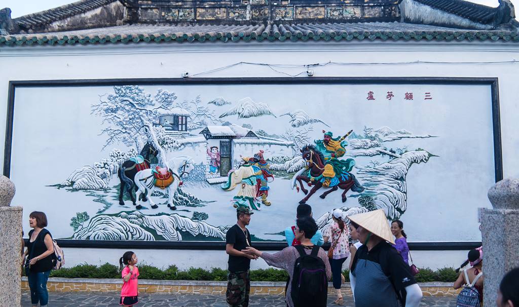 호이안 광둥 회관 도원결의 벽화-5564